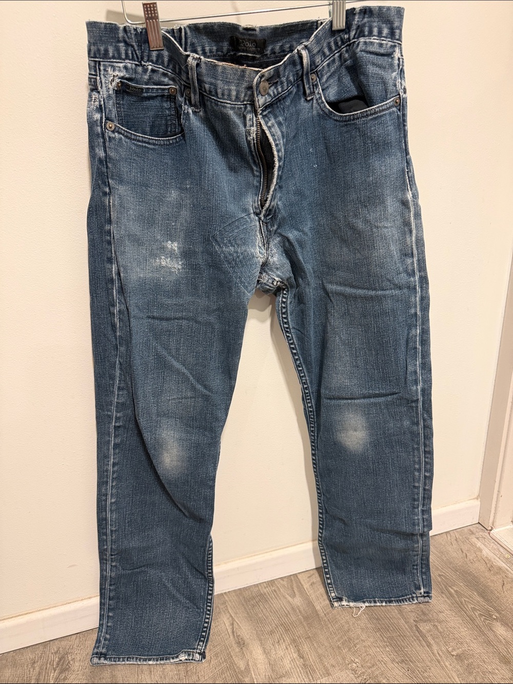 Ralph Lauren Black Label Men's Faded Blue Straight Jeans